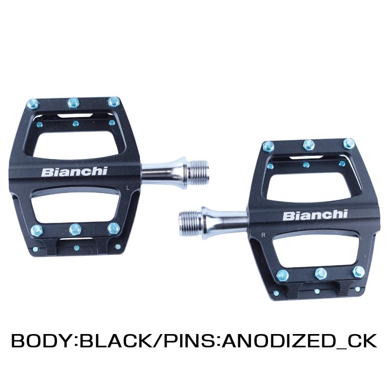 Bianchi cncフラットペダル 貴重なおススメペダル Bianchi CNC軽量フラットペダルA
