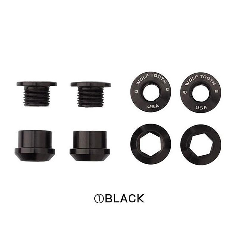 ウルフトゥース シングルチェーンリングボルト&ナットセット 4pcs 6mm