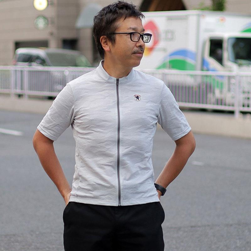 カペルミュール リンクス半袖ジャージ カモフラ柄 ライトグレー 