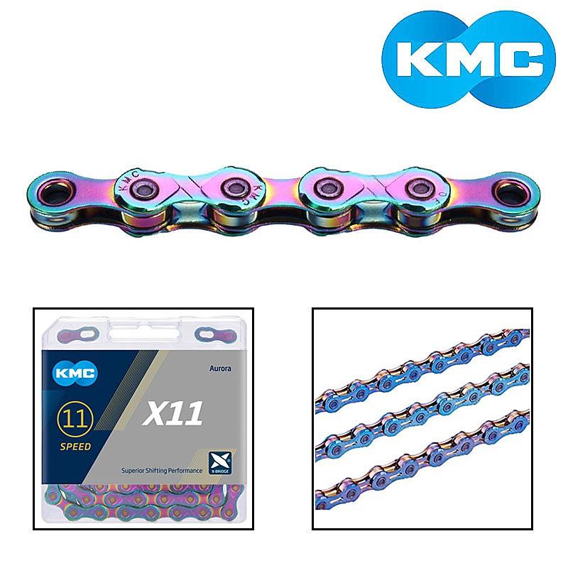 KMC ケーエムシー X11 オーロラブルー 11S用チェーン 118L 限定モデル