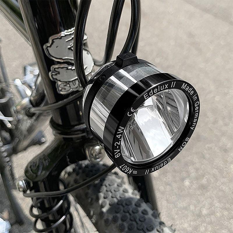 自転車 フロントライト SON NABENDYNAMO Edelux 2 ソン ナベンダイナモ Edelux II （エデュルクスII） ダイナモライト