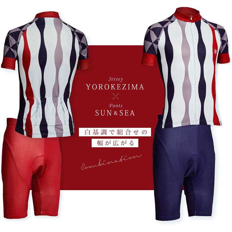 BIKOT（ビコット）【アウトレット】半袖ジャージ サイクリング・ロードバイクにおすすめ サイクルウェア 和柄 メンズ レディース　瓦版03 瓦版13 | BIKOT | 07