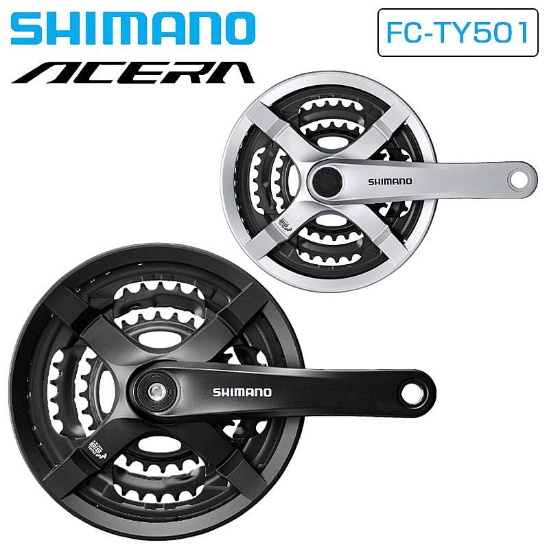 シマノ FC-TY501 クランクセット 8/7/6スピード 48-38-28T