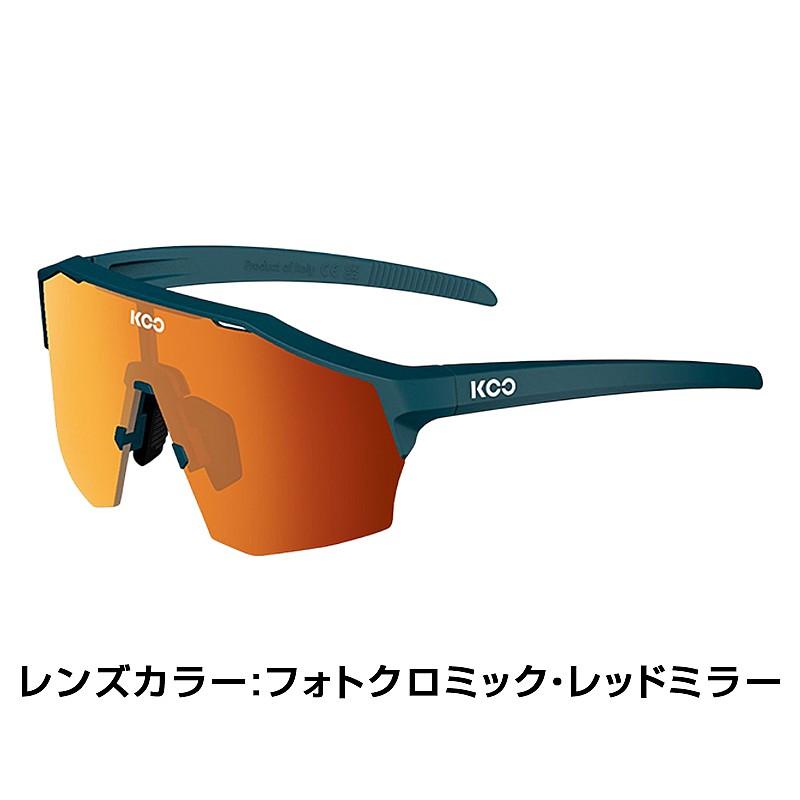 クー 【レギュラーサイズ】ALIBI （アリビ）フレームカラー：ダークブルーマット フォトクロミック・レッドミラーレンズ KOO送料無料の画像