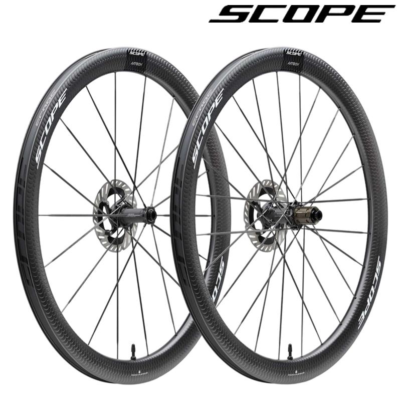 美品SCOPE ARTECH4 ホイールセット セラミックスピードベアリング仕様 スコープサイクリング ARTECH 4 （アーテック4）前後セットホイール