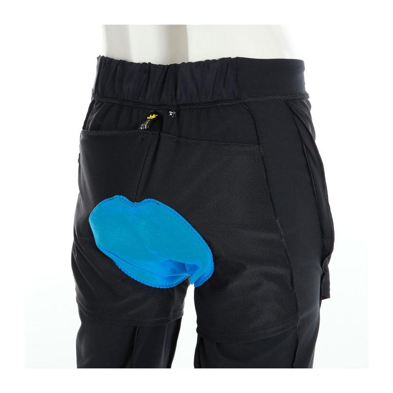 カペルミュール ストレッチパンツ プルミエパッド ブラック kplp045