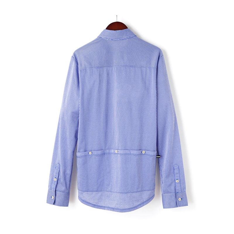 KAPELMUUR カペルミュール 長袖ニットシャツジャージ ストライプ