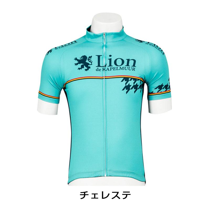 カペルミュール 半袖ジャージ千鳥チップチェレステ【LION