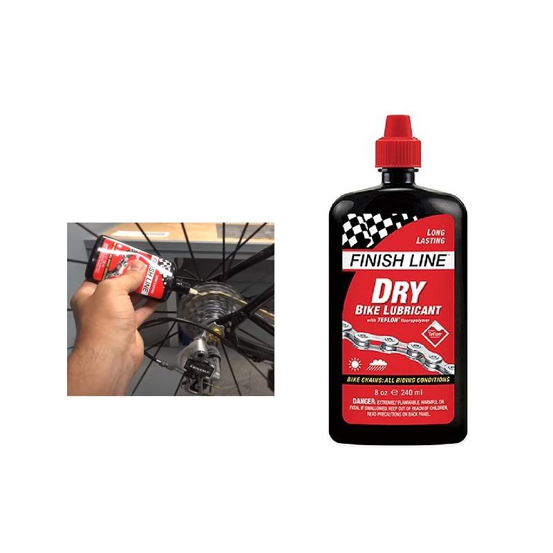 フィニッシュライン 【定番チェーンオイル】DRY BIKE LUBRICANT （ドライバイクルブリカント） 【240ml ボトル】 FINISH LINE | ブランド登録なし | 01