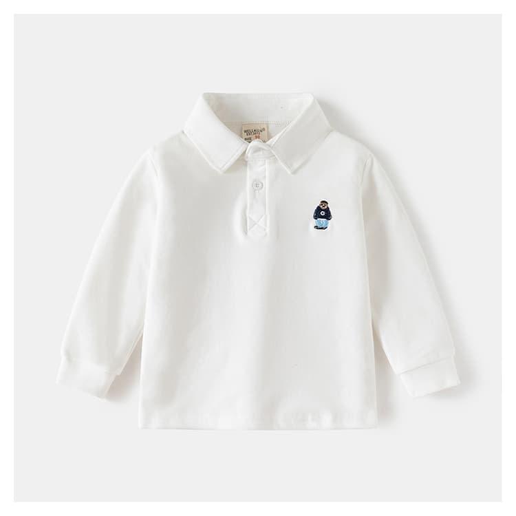 [鑑定済み]ラルフローレン ホワイト ヨット柄 ポロシャツ 子供服 ベビー服 18M /ファッション ブラウス POLO RALPH LAUREN（ポロ・ラルフローレン） 赤札 ポロ ラルフローレン