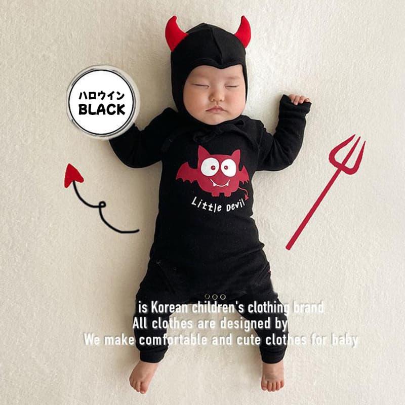 大人気⭐️ベビー服 ハロウィン デビルパーカーロンパース 80 新品 