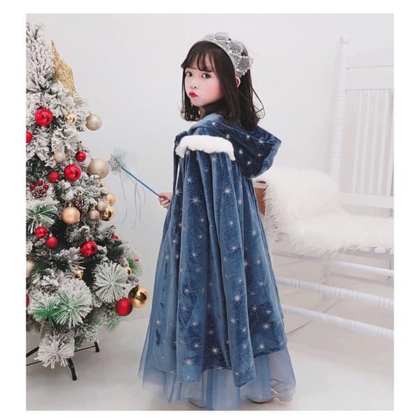 プリンセス ドレス マント ロープ 子供 キッズ エルサ ワンピース