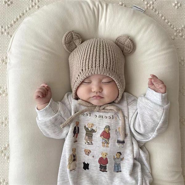 裏起毛 ロンパース ベビー 子供服 キッズ服 暖かい あったか 長袖 