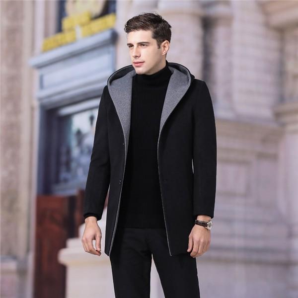 チェスターコート メンズ ロング丈 フード付き アウター 秋冬 コート ステンカラーコート ビジネスコート ロングコート 30代 40代 50 代 大きいサイズ Ihi Qbic 通販 Yahoo ショッピング