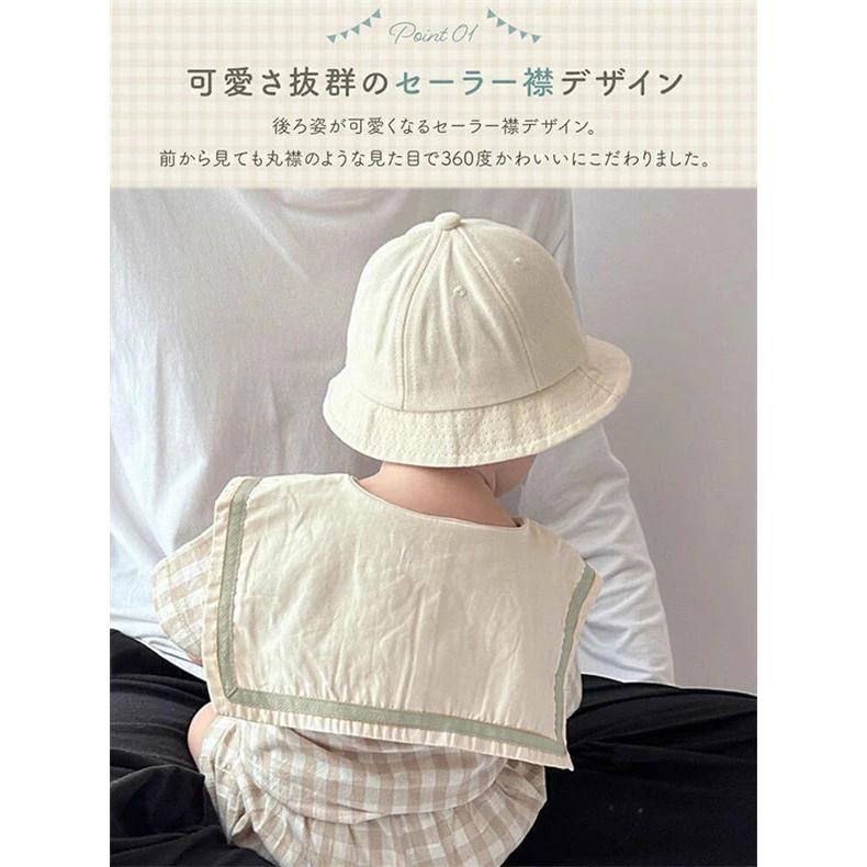 ベビー服 セーラー襟 セットアップ 春夏 半袖 上下セット 女の子