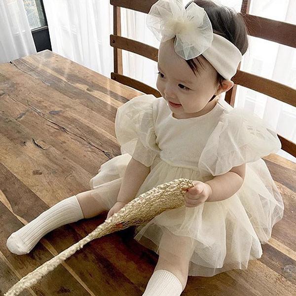 ベビー服 ロンパース ワンピース 半袖 入園式 子供服 女の子 ドレス