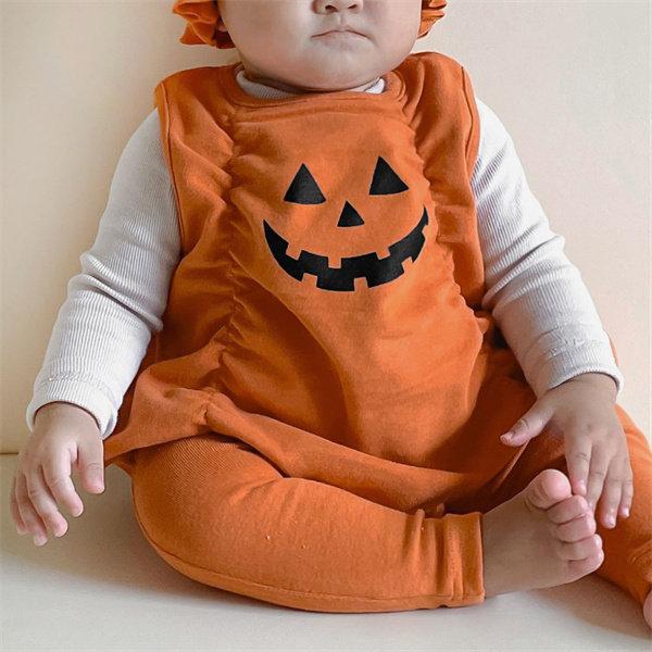 ハロウィン かぼちゃ ロンパース ベビー 新生児 赤ちゃん 着ぐるみ