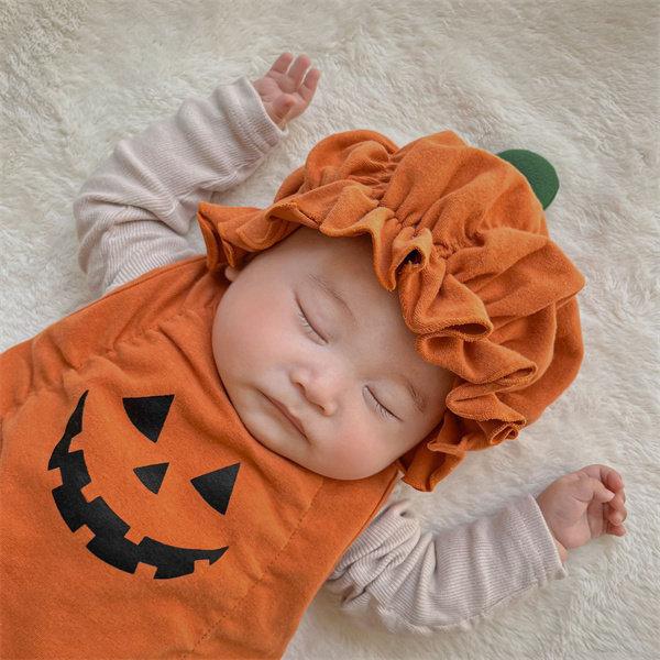 ハロウィン かぼちゃ ロンパース ベビー 新生児 赤ちゃん 着ぐるみ