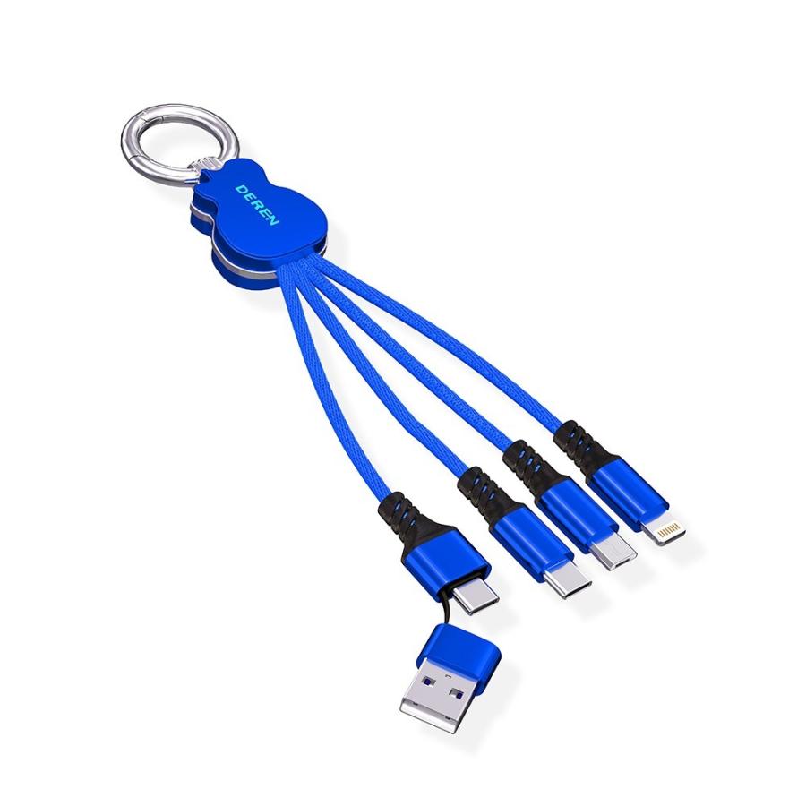 充電専用ケーブル 1000円ぽっきり Iphone Android タイプc 6in1 3in1 マルチ 15cm 急速充電 断線防止 Micro Usb スマホ ライトニング 持ち運び 軽い カラピナ Deren S001 Qcyヤフーショップ 通販 Yahoo ショッピング