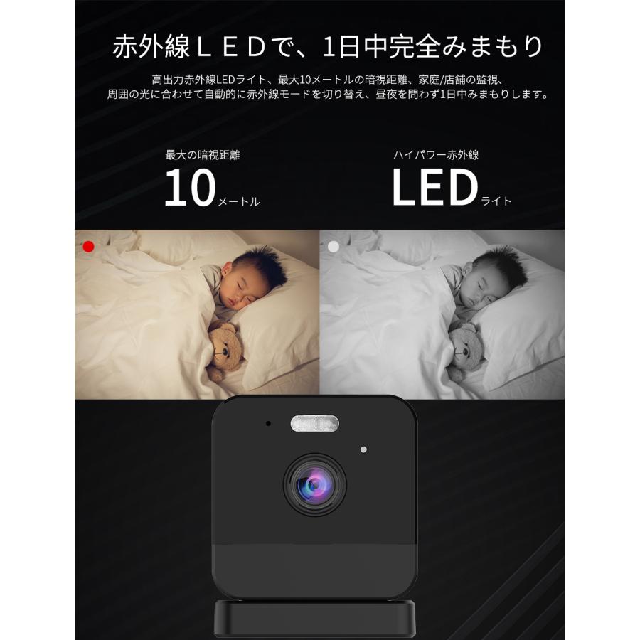 室内カメラ JA-A012A-W 屋内IPカメラ Wi-Fi 小型 家庭用 動作探知