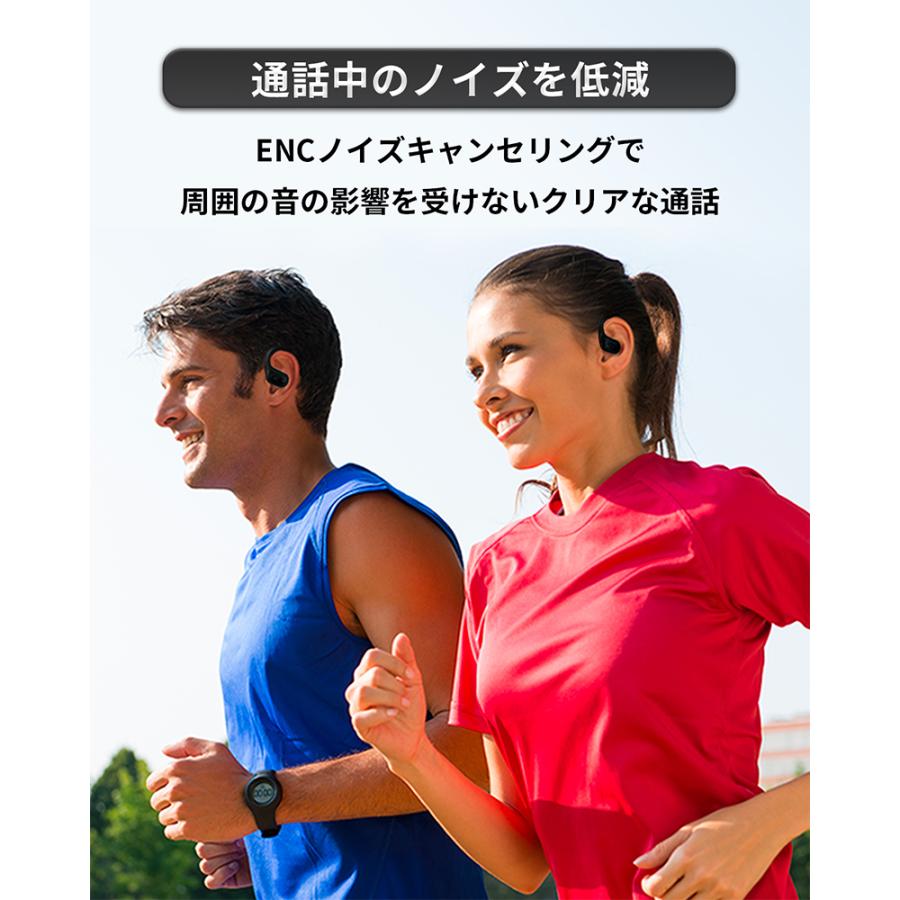 MiLink ワイヤレスイヤホン 耳掛け式イヤホン イヤーフック