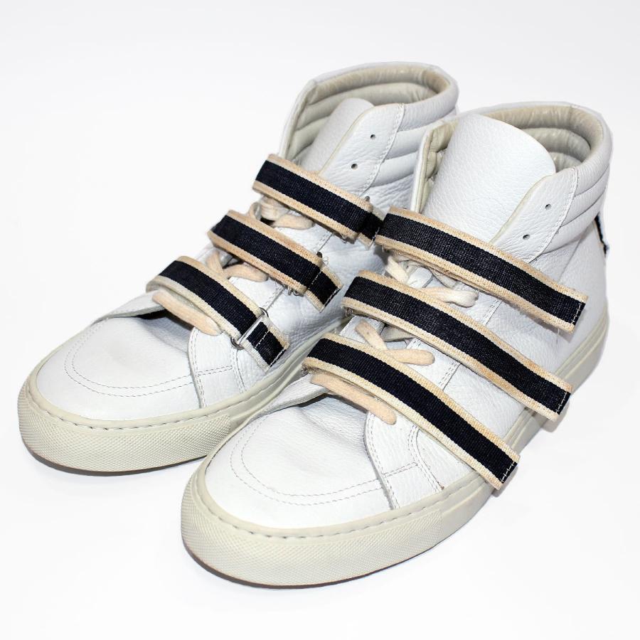 ジョシュアサンダース Joshua Sanders ハイカット レザースニーカー ベルクロ SandersQ.E.D Yahoo!店