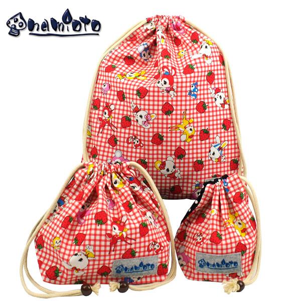 巾着バッグ おしゃれ FEILER フェイラー ストロベリーフィールド