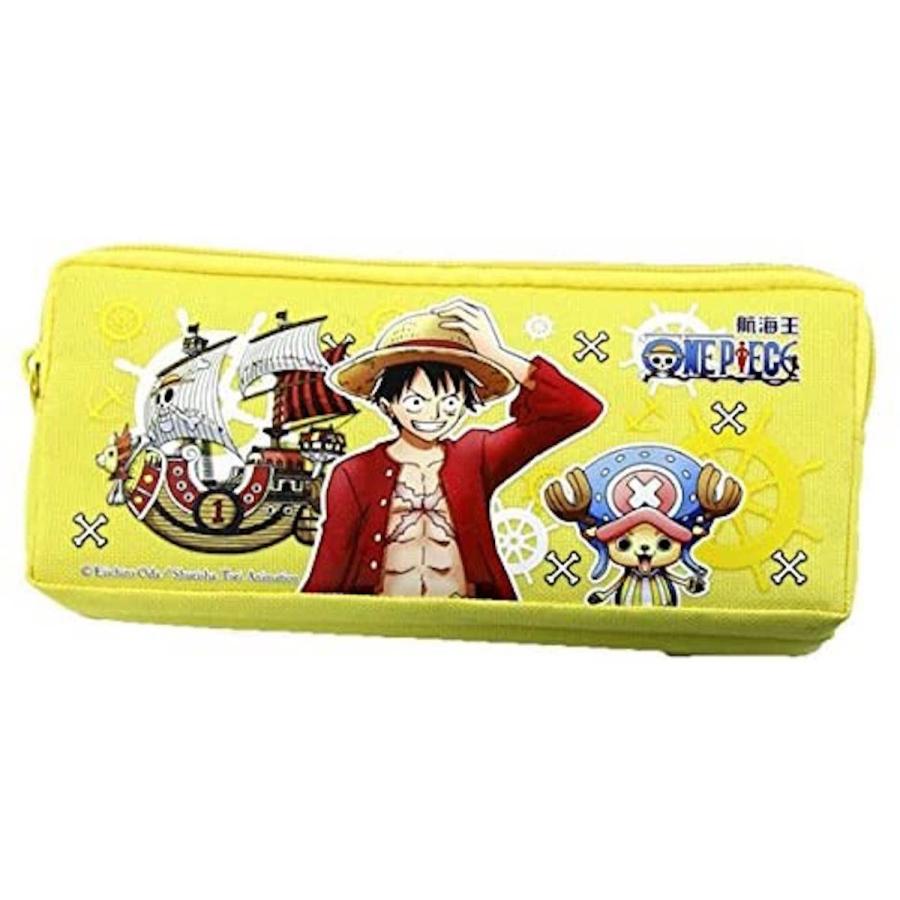 ワンピース One Piece Wファスナーペンポーチ ルフィー チョッパー 黄色 ペンケース アニメ ワンピース 筆箱 ルフィー チョッパー y1 ケスケスモペット 通販 Yahoo ショッピング