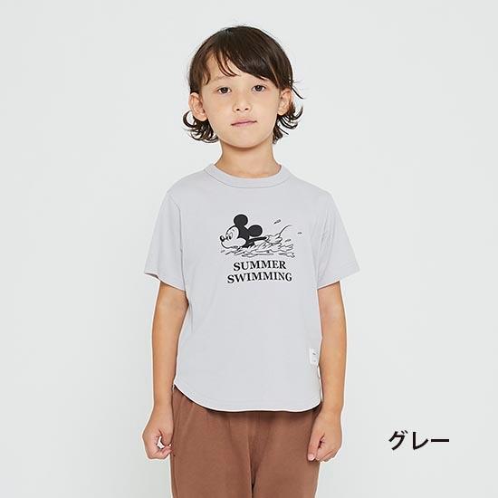 Fov 子供服 Fov キッズ Disney ディズニー Mickey ミッキー コラボ商品 Swimming ラウンドtシャツ 90cm 170cm フォヴ 子供服 ケスケスモペット 通販 Yahoo ショッピング