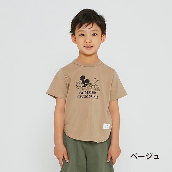 Fov 子供服 Fov キッズ Disney ディズニー Mickey ミッキー コラボ商品 Swimming ラウンドtシャツ 90cm 170cm 再入荷 フォヴ 子供服 ケスケスモペット 通販 Yahoo ショッピング