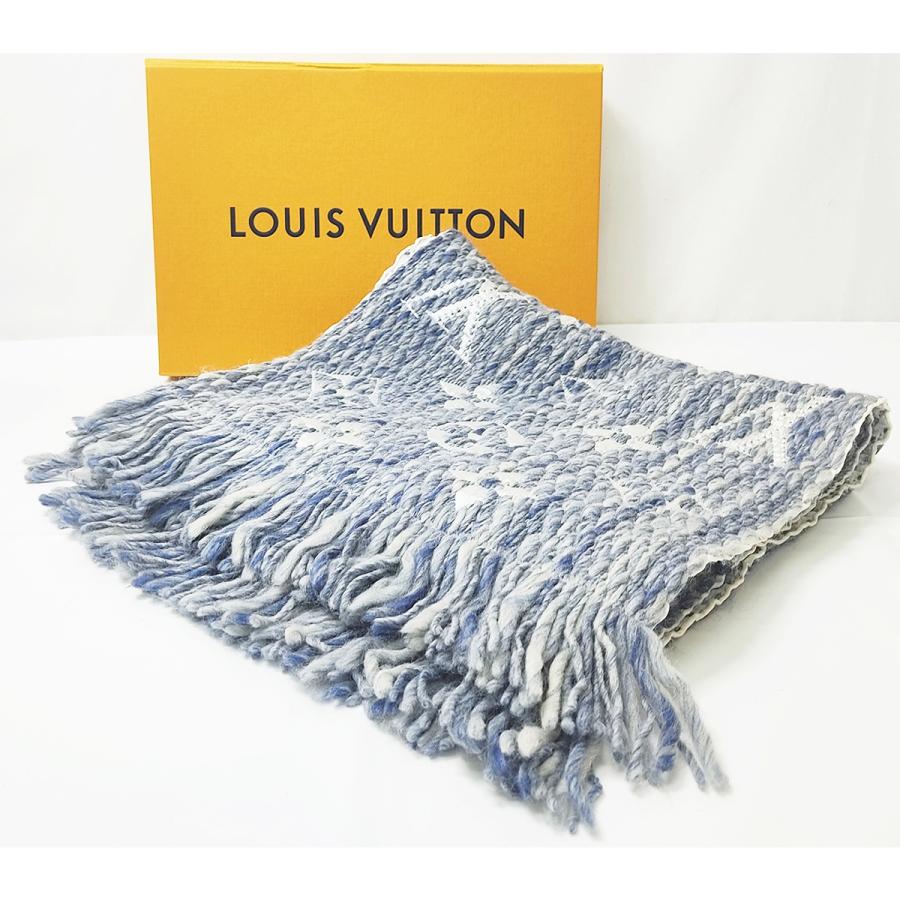 【希少色】LOUIS VUITTON M76384 エシャルプロゴマニアマフラー 美品 LOUIS VUITTON ルイヴィトン エシャルプ・ロゴマニア M76384