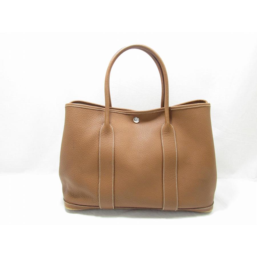 エルメス ガーデンパーティPM ネゴンダ ゴールド シルバー金具 □O刻印  
