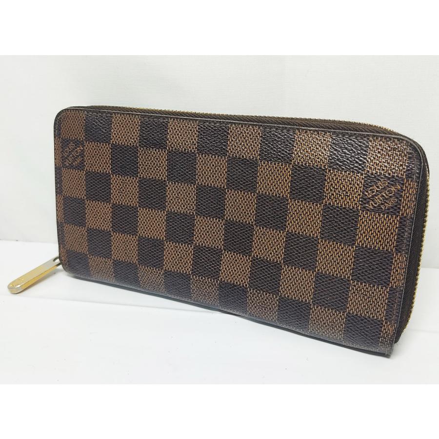 中古LVルイヴィトンN60015ダミエラウンドジップ長財布 中古 LOUIS VUITTON ルイヴィトン ジッピーウォレット N60015 ダミエ