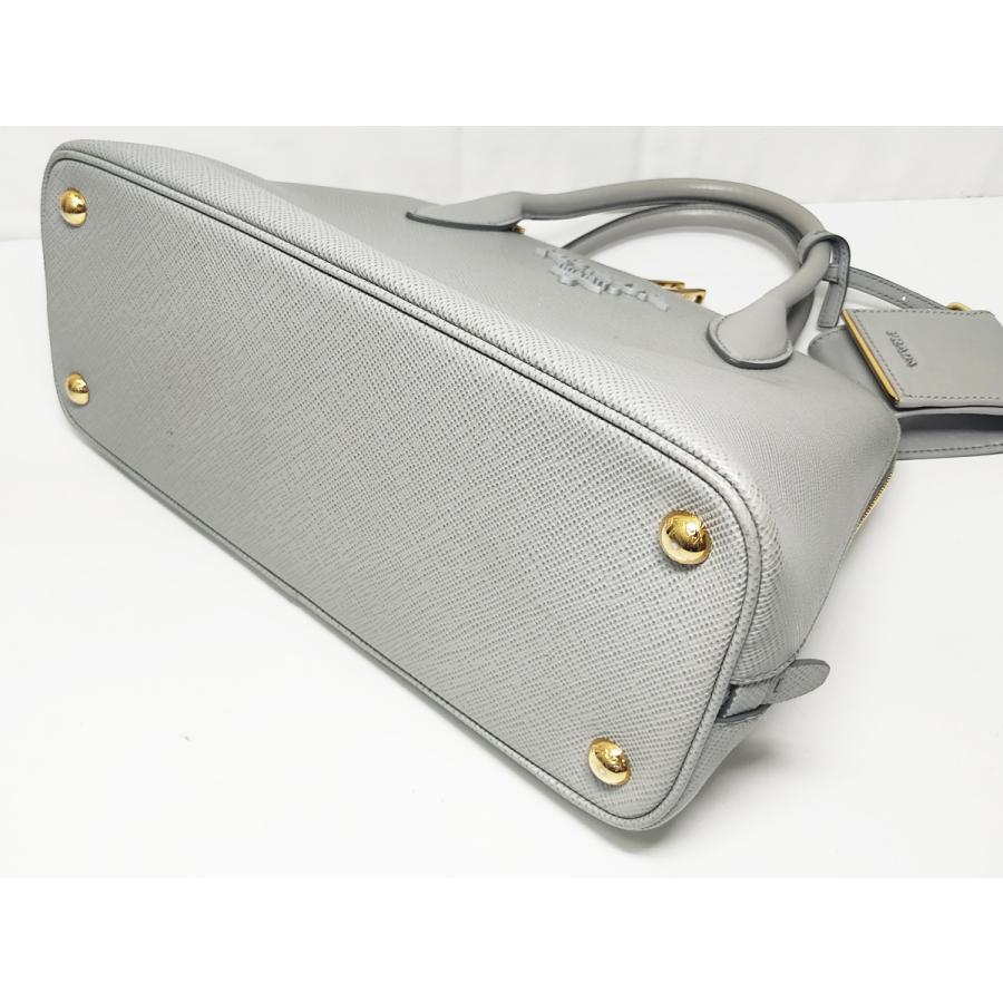 PRADA プラダ 2WAYハンドバッグ 1BA002 サフィアーノ グレー PRADA プラダ 2WAYハンドバッグ 1BA002 サフィアーノ グレー