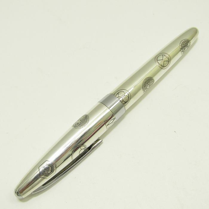未使用 PILOT 万年筆 3本セット ペン先 14K 18K 2本 シルバー PILOT パイロット 万年筆 家紋柄 STERLING SILVER シルバー