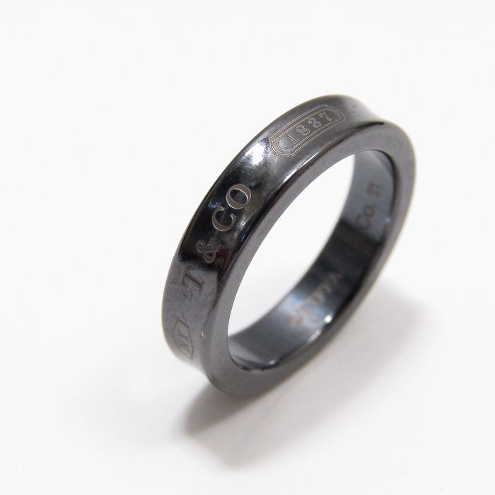 TIFFANY&Co. ティファニー チタン 1837 ナロー リング 指輪 約7.5号