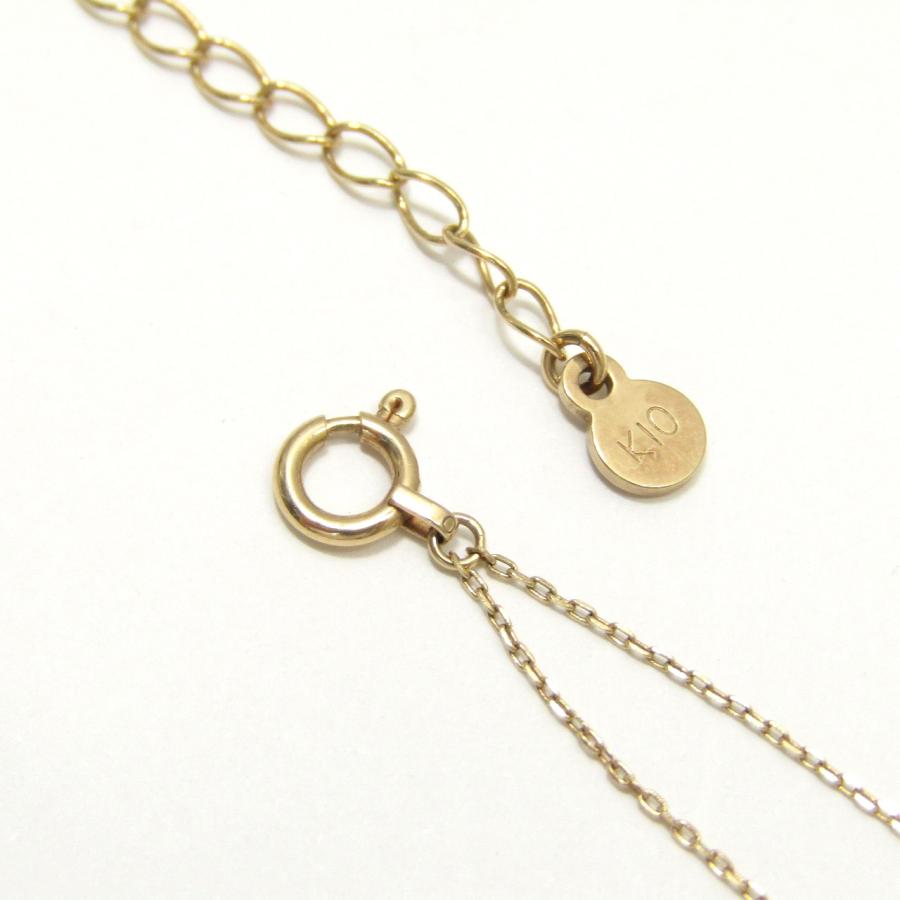 状態良好 ete エテ イニシャル コイン ネックレス K10PG ピンク