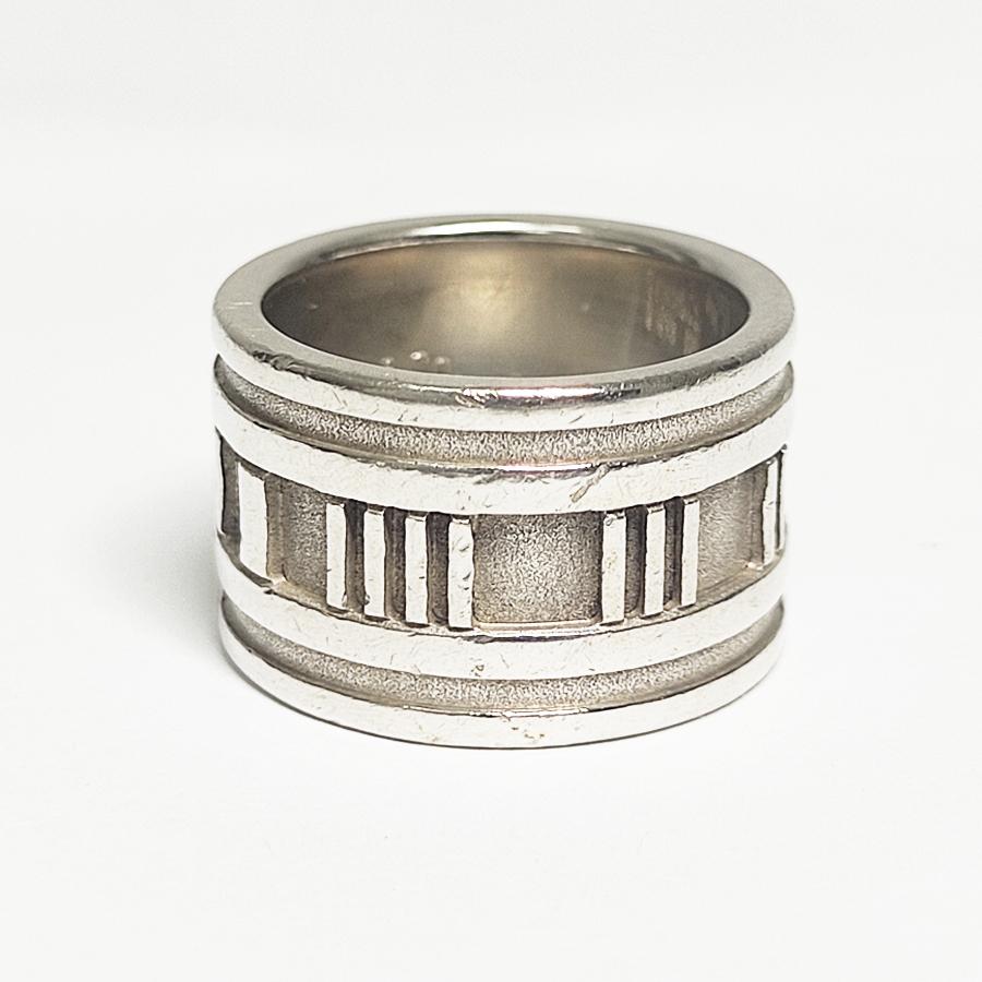 中古 TIFFANY&Co. ティファニー アトラス ワイドリング SV925 シルバー 