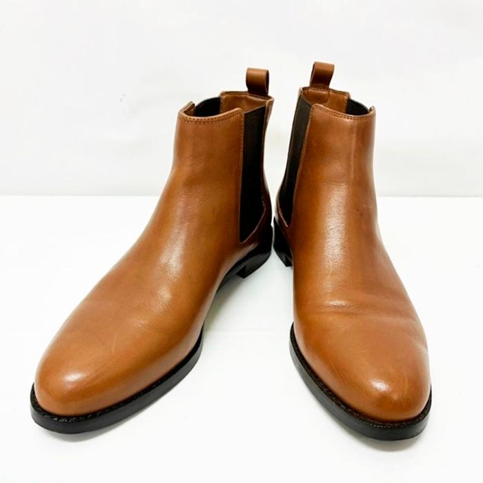 美品 RALPH LAUREN ラルフローレン サイドゴア ショートブーツ レザー