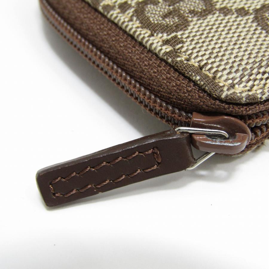 状態良好 GUCCI グッチ GGキャンバス ラウンドジップ コインケース