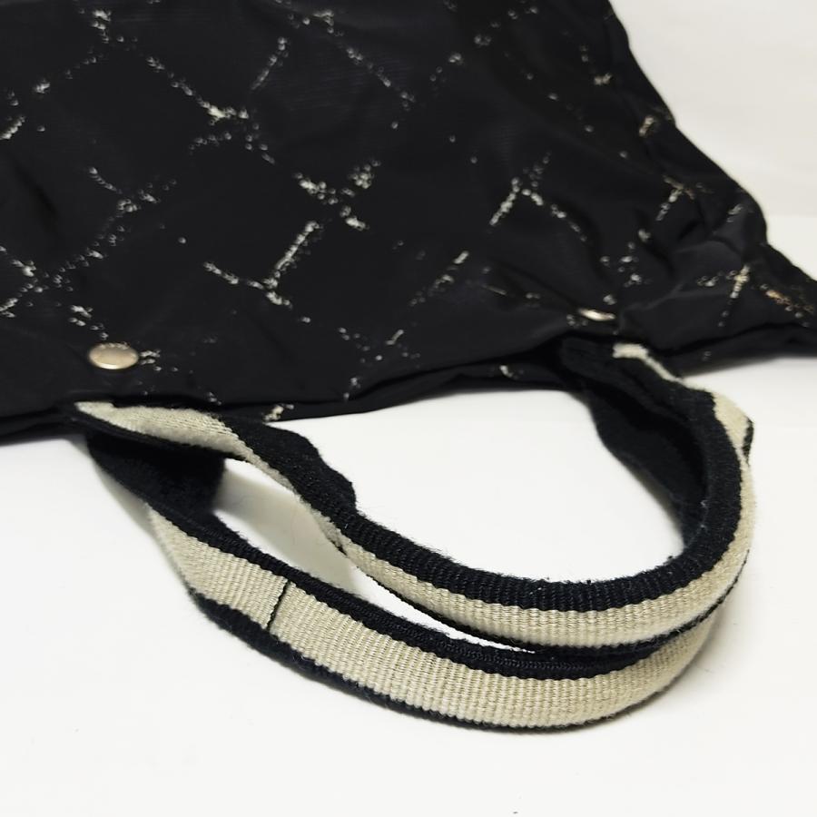 状態良好 CHANEL シャネル 旧トラベルライン トートバッグ A11833 ナイロン ブラック ハンドバッグ レディースの画像