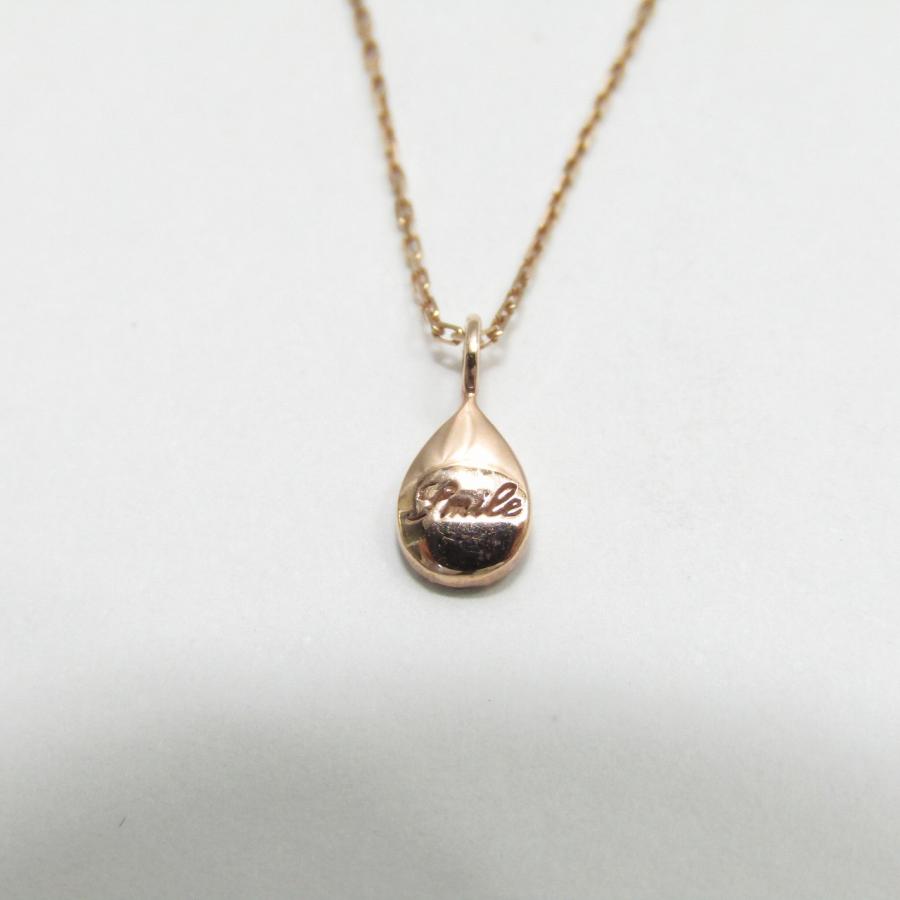 状態良好 9Pダイヤ付き 0.06ct ネックレス K10PG 10金 ピンクゴールド 