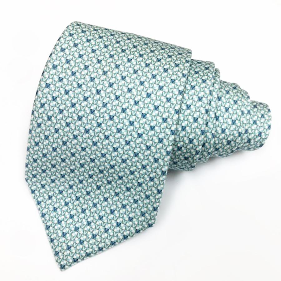 状態良好 LOUIS VUITTON ルイヴィトン ネクタイ シルク ライトブルー