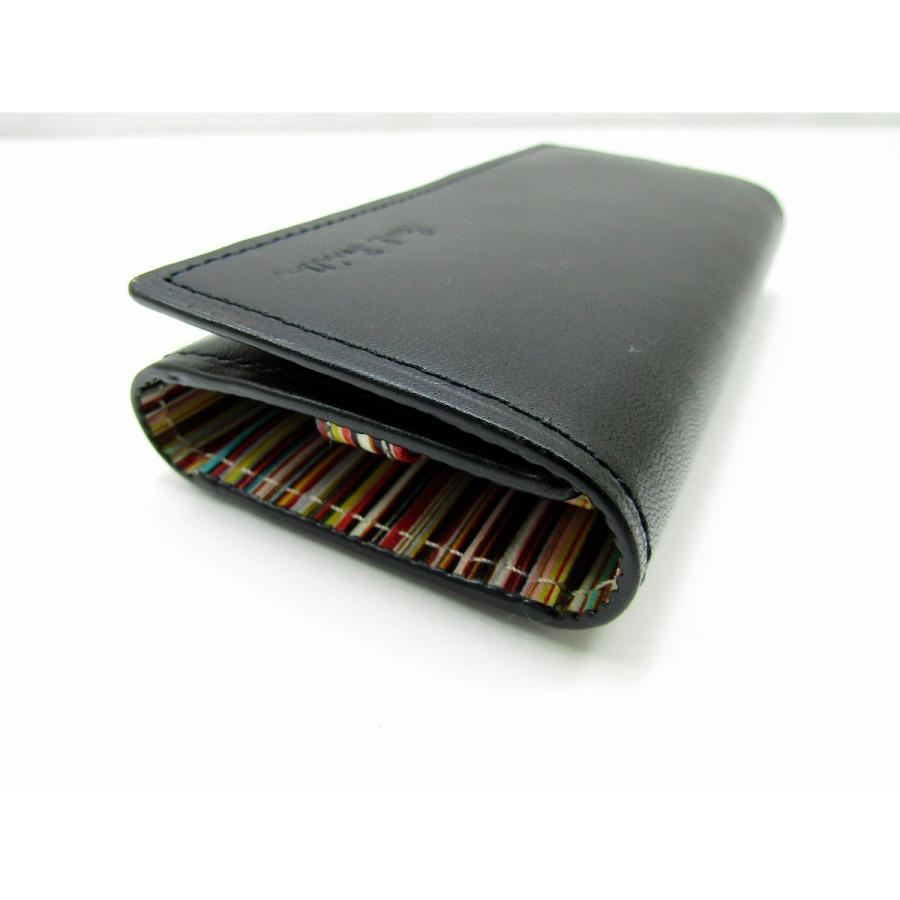 Paul Smith キーケース　レザー　キーリング 美品 Paul Smith ポールスミス キーリング付き 4連キーケース レザー