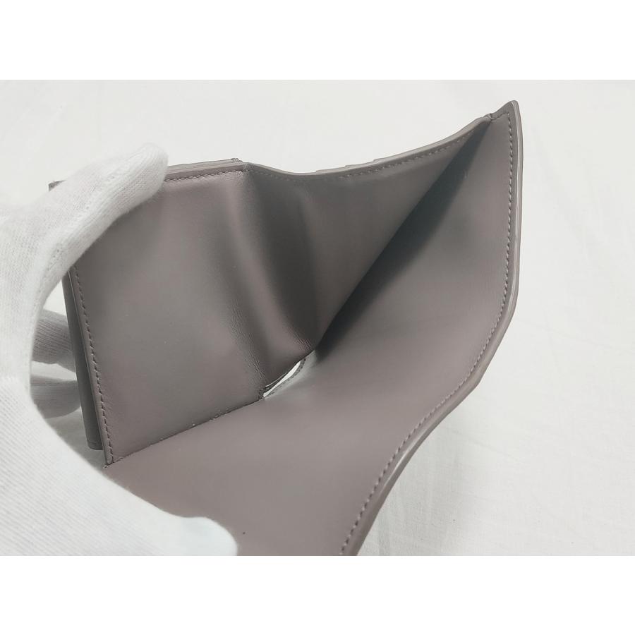 ✨美品✨ CELINE 三つ折り 財布 グレー セリーヌ CELINE セリーヌ 財布 レディース ブランド 三つ折り財布 レザー