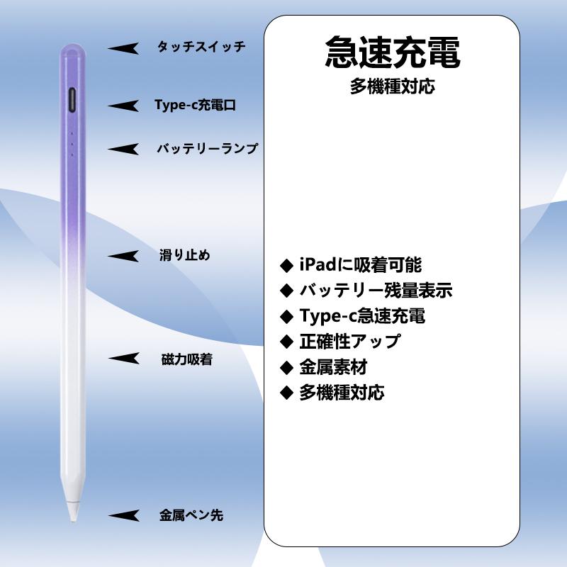 Android タッチペン iPad iPhone 多機種対応 超高感度 iPad ペンシル タブレット スマホ スタイラスペン 極細 銅製ペン先1.4mm iPad 第10世代 Pro Xperia｜qisi-netshop｜08