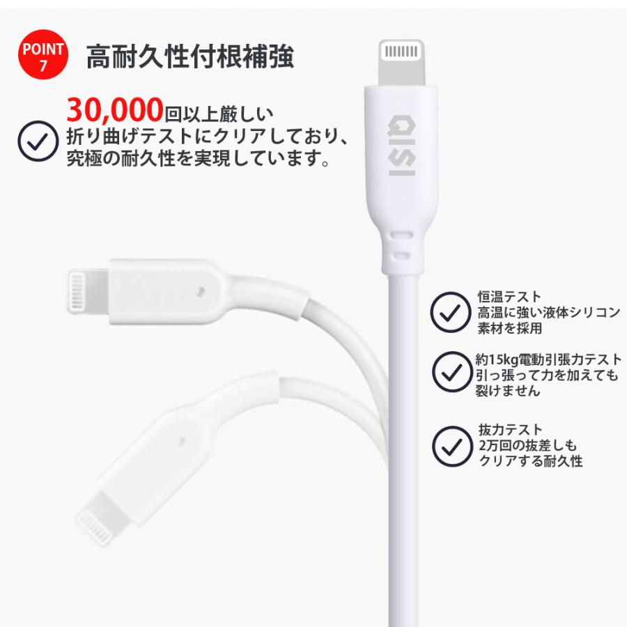 QISI iphone 充電 ケーブル MFI認証 急速充電 ライトニング 充電 QISI iphone 充電 ケーブル MFI認証 急速充電 ライトニング 充電