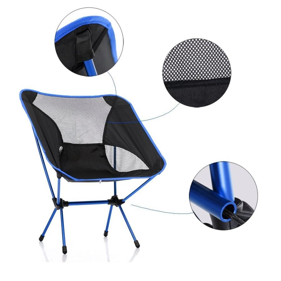 アウトドアチェア 折りたたみ椅子 軽量 コンパクト 背もたれ付き 耐荷重約100kg |  | 02