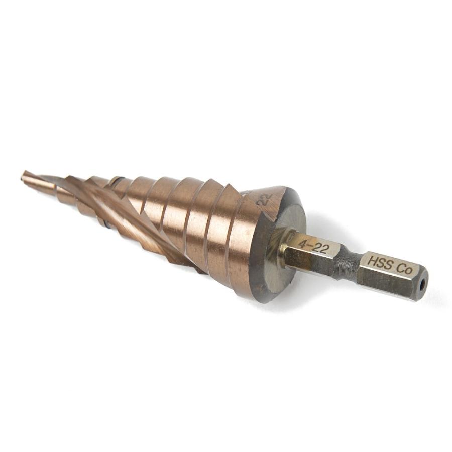 ステンレス用 ステップドリル M35 チタンコーティング コバルトハイス 4mm-22mm 10段 | ブランド登録なし | 01