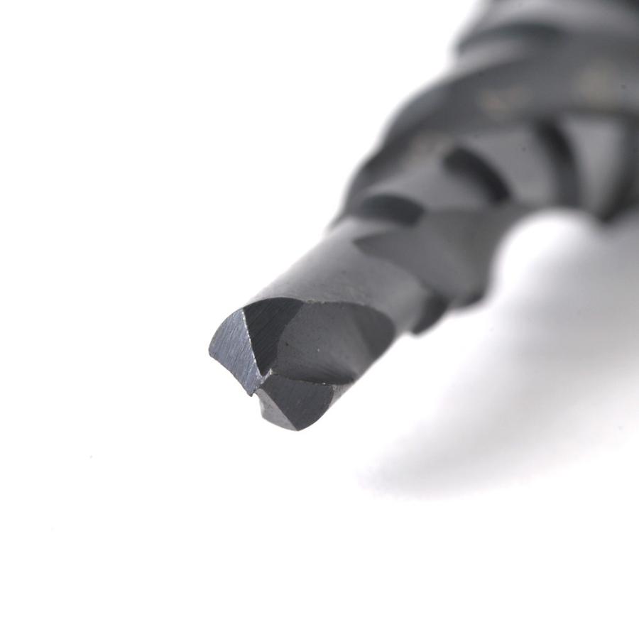 ブラックチタン 3刃 ステップドリル AlTiN 窒化チタンアルミコーティング コバルトハイス 六角軸 4mm-12mm 9段 | ブランド登録なし | 02